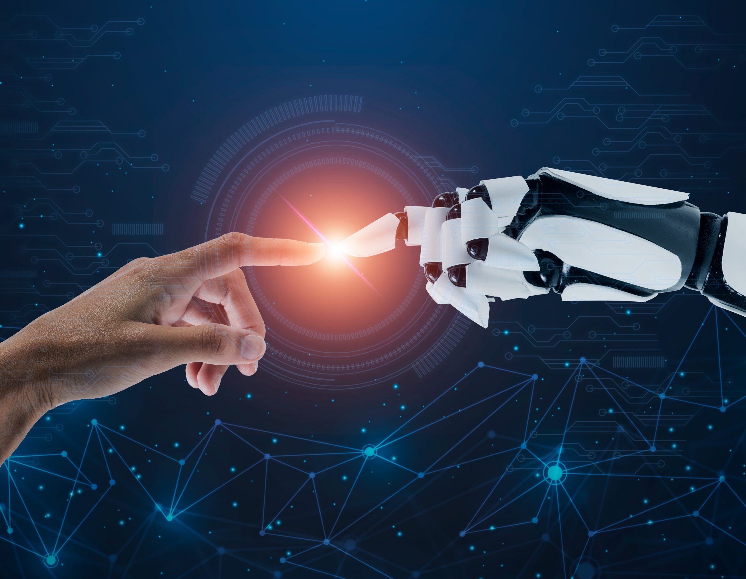 Augmented intelligence combining human decision making and AI data processing in US enterprise systems