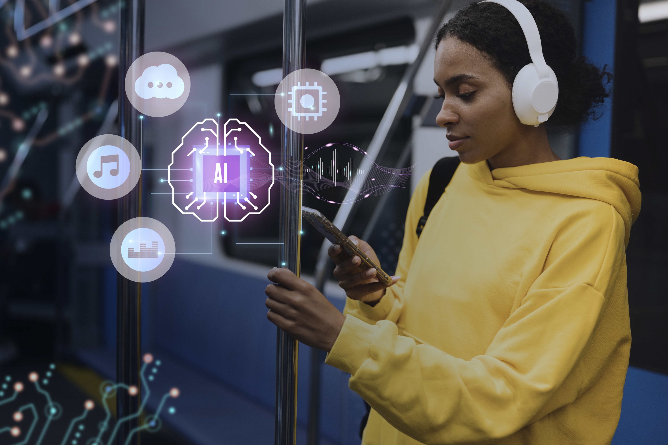 AI content personalization USA dashboard showing AI chatbots, personalized customer experiences, behavioral analytics, and digital engagement automation in 2026