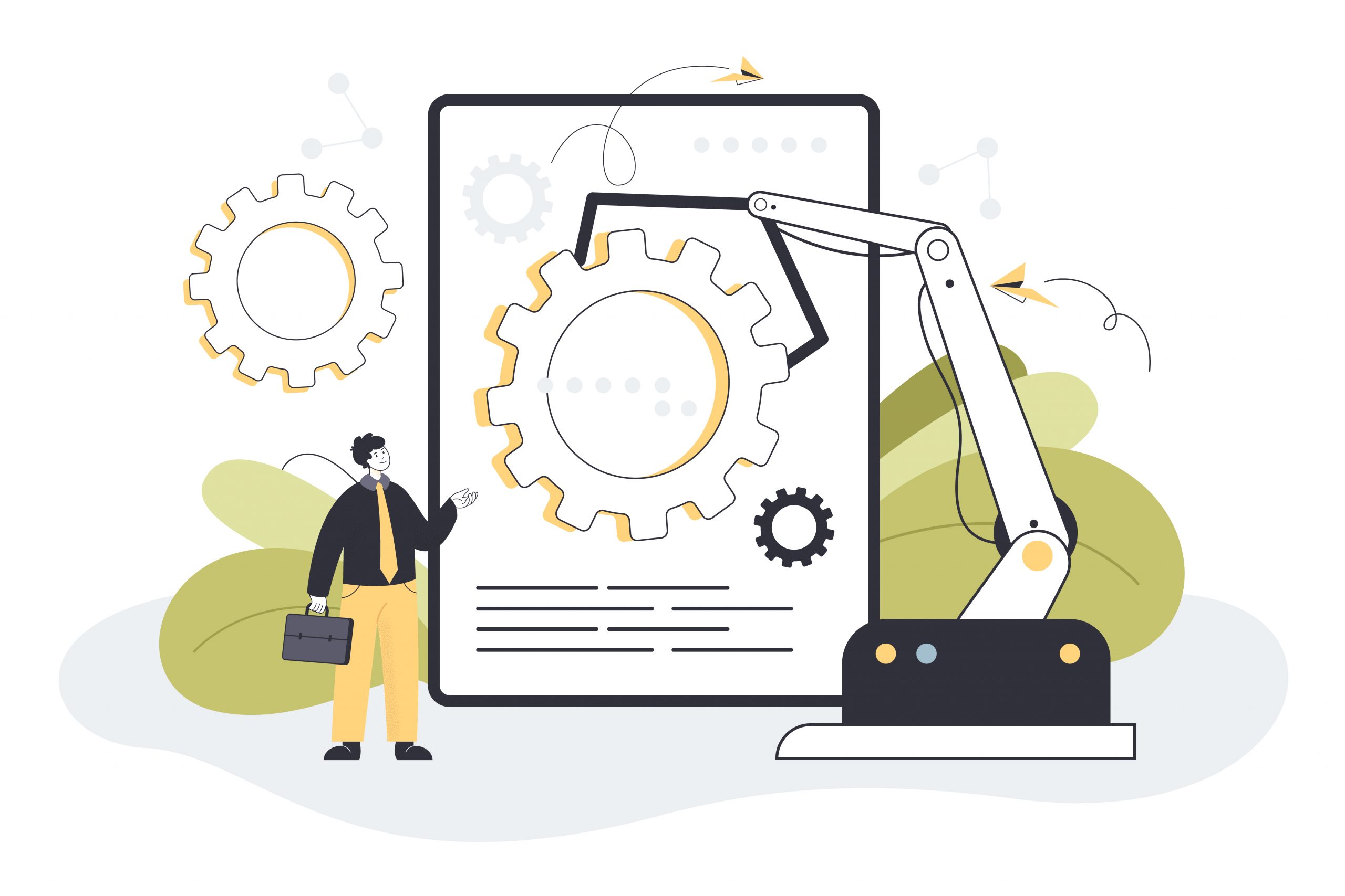 AI automation of mundane tasks in business operations improving efficiency and productivity
